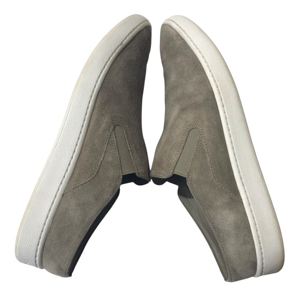 Vince Verrell Slip On Suede Sneaker Mule Size 7/37 Silver Sage (Light Olive) VGC - Picture 7 of 9